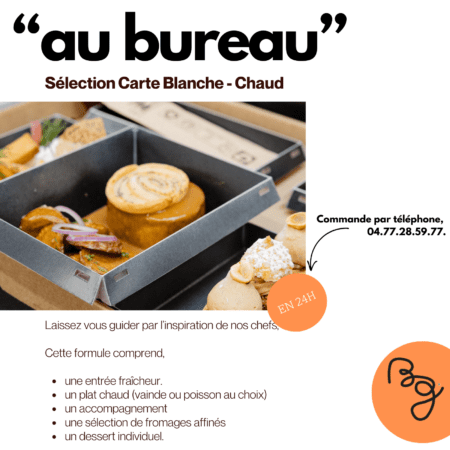 Plateau Repas - Carte Blanche - Chaud - en 24H