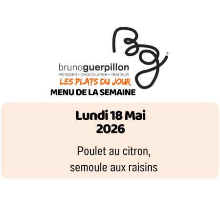 Plat du jour - lundi