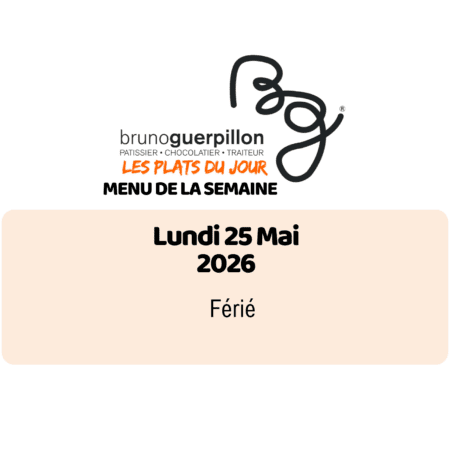 Plat du jour - lundi