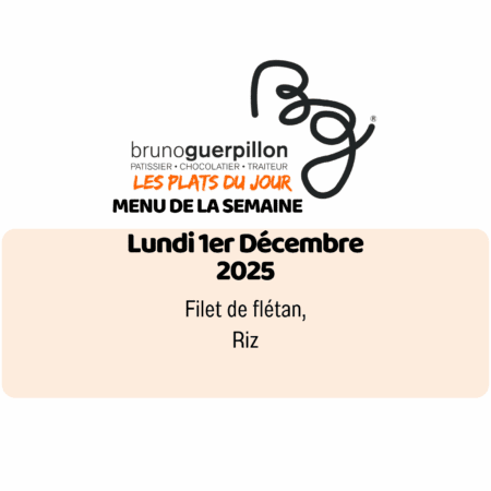 Plat du jour - lundi