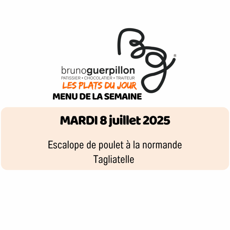 plat du jour - mardi