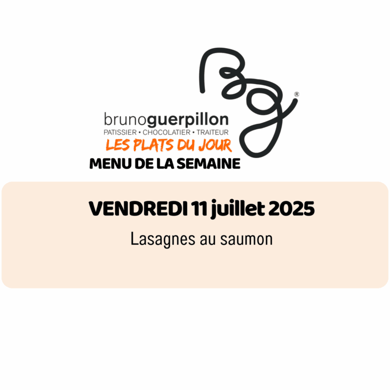 plat du jour - vendredi