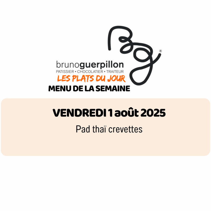 plat du jour - vendredi
