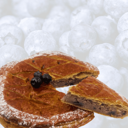 GALETTE FRANGIPANE AMANDES & MYRTILLES