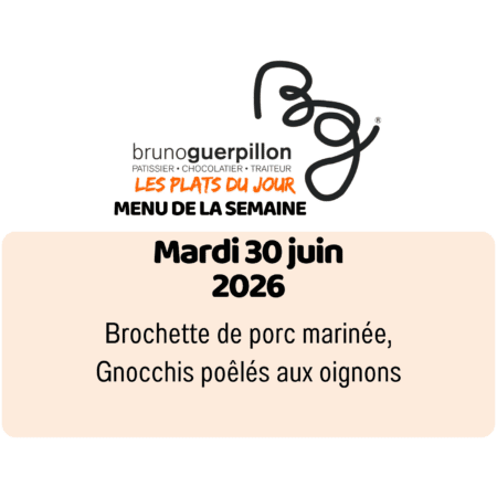 plat du jour - mardi