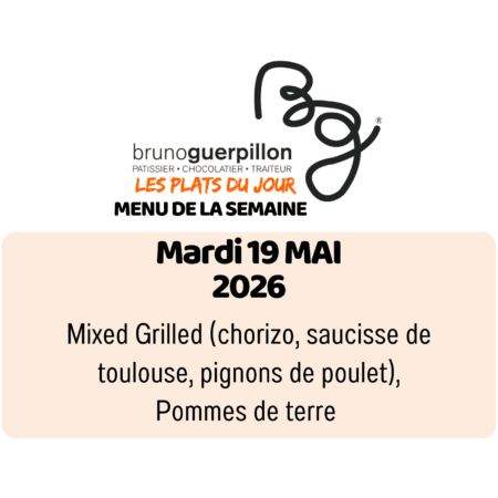 plat du jour - mardi