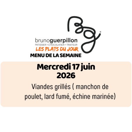 plat du jour - mercredi