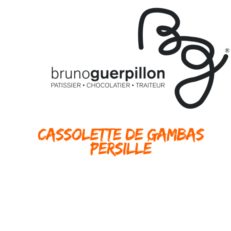 Cassolette de Gambas persillé