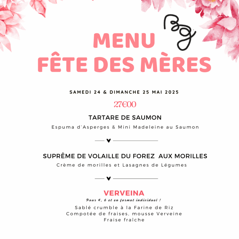 Menu de la Fête des Mères