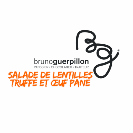 Salade de Lentilles, truffé et Œuf pané