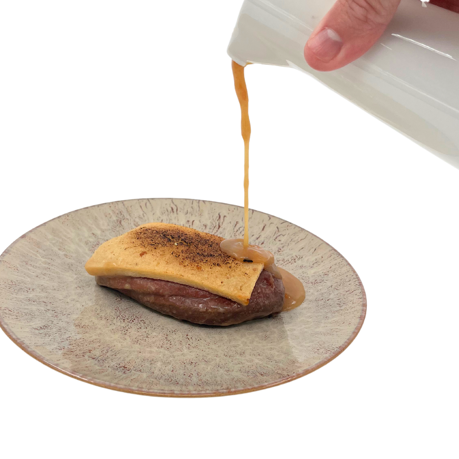 Demi Magret de Canard à l'Orange, jus corsé cacao Weiss