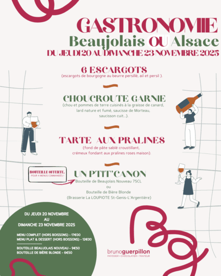 Menu Beaujolais Nouveau