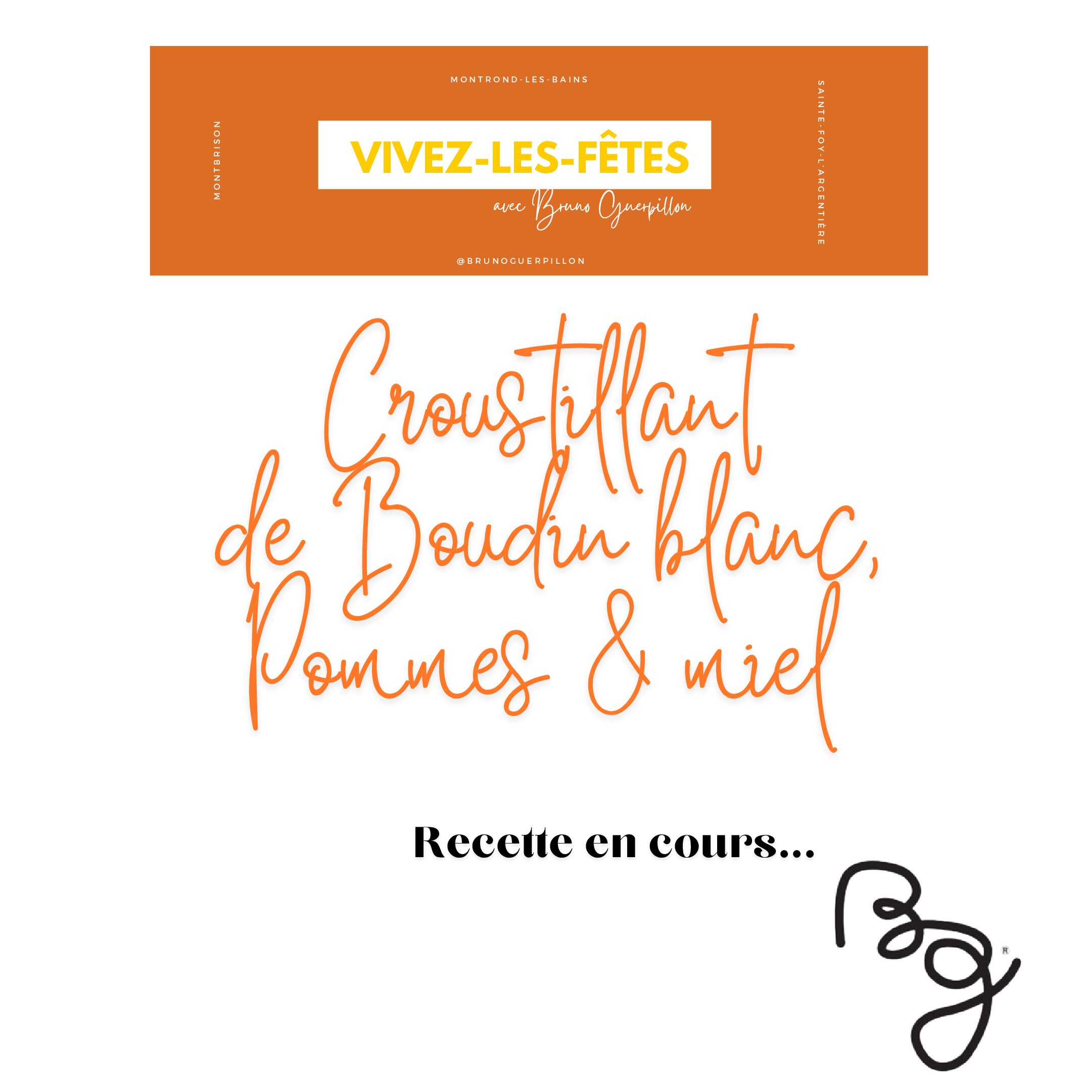 Croustillant de Boudin Blanc, pommes & miel