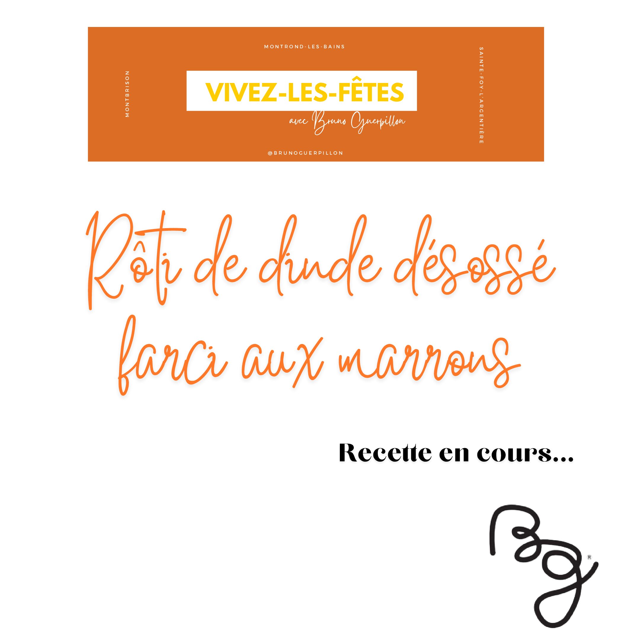 Rôti de dinde désossé farci aux marrons