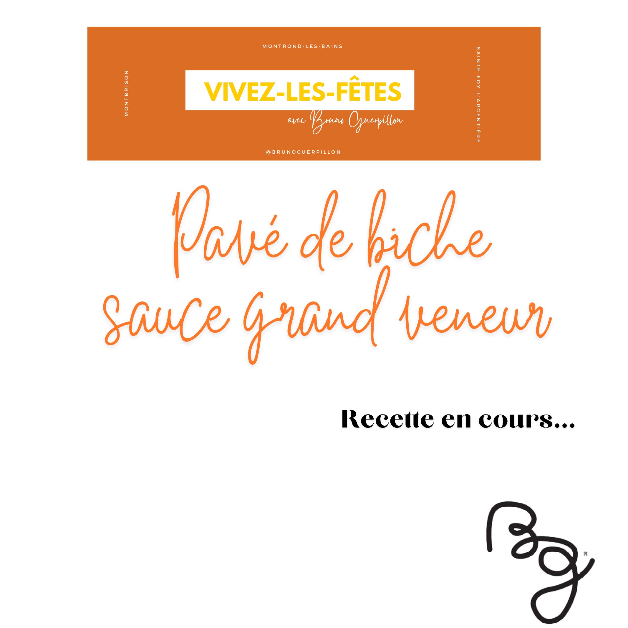 Pavé de biche sauce grand veneur
