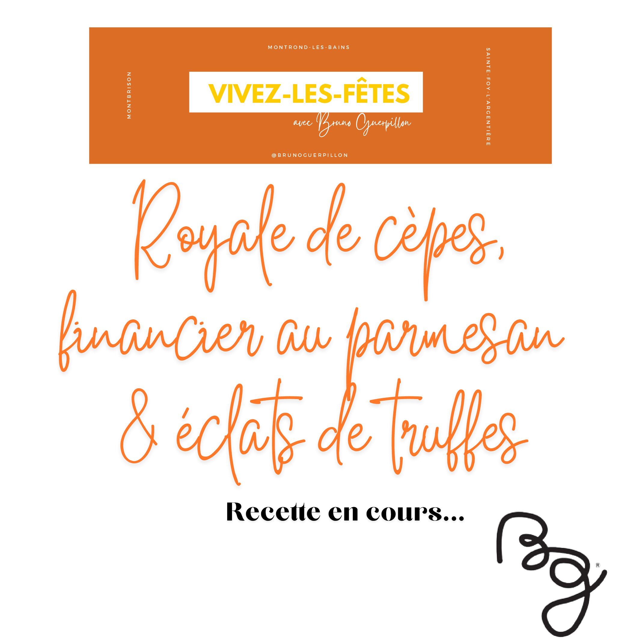 Royale de Cèpes, financier au parmesan & éclats de truffes