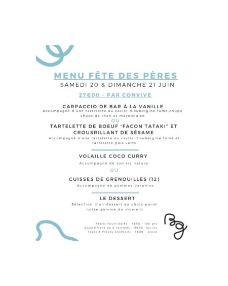 MENU 2 FETE DES PERES